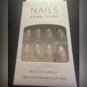 Stick on nails. Cloud design. Brand new.